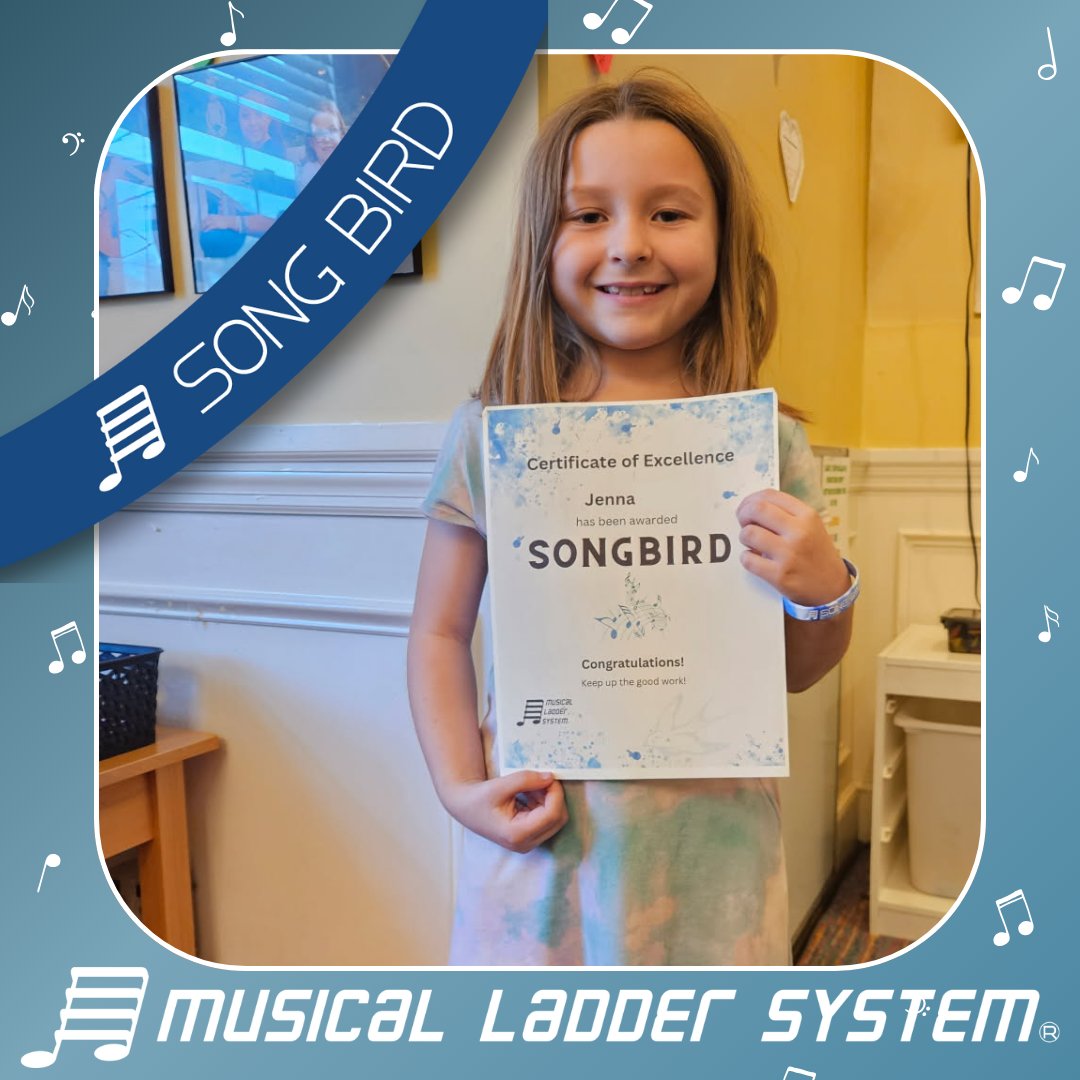 irmo_music's tweet image. Congratulations to Jenna for earning her Song Bird wristband!

#musicalladdersystem