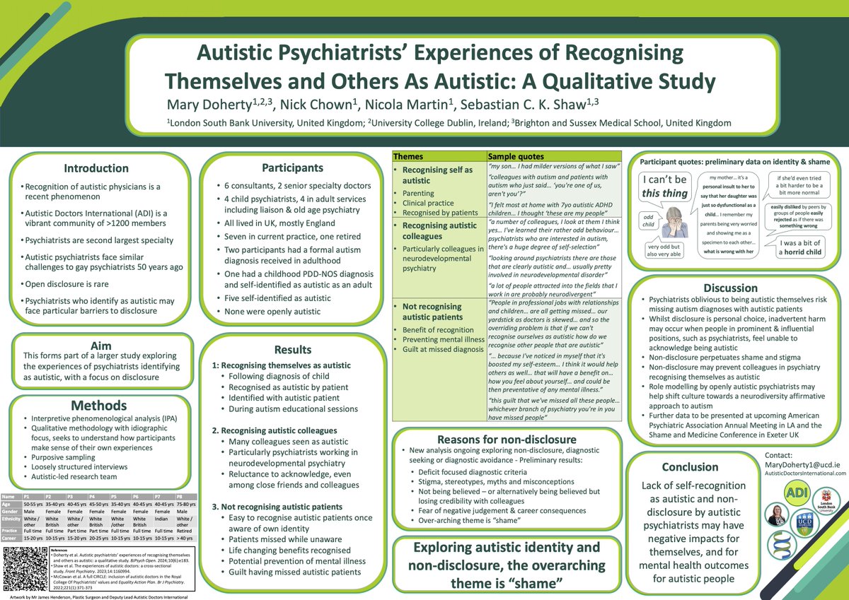Mary Doherty 🏳️🌈 (@autisticdoctor) on Twitter photo Here's my #INSAR2025 poster Here's my #INSAR2025 poster