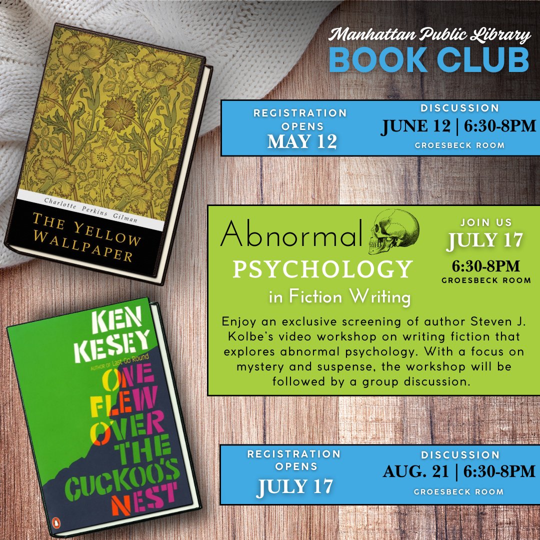 ManhattanPL's tweet image. Books. Brains. Big discussions. 🧠📚
Join the MPL Book Club this summer for stories that dig deep. ow.ly/1ubX50VMcJo
#MPLBookClub #SummerReading #LibraryEvents