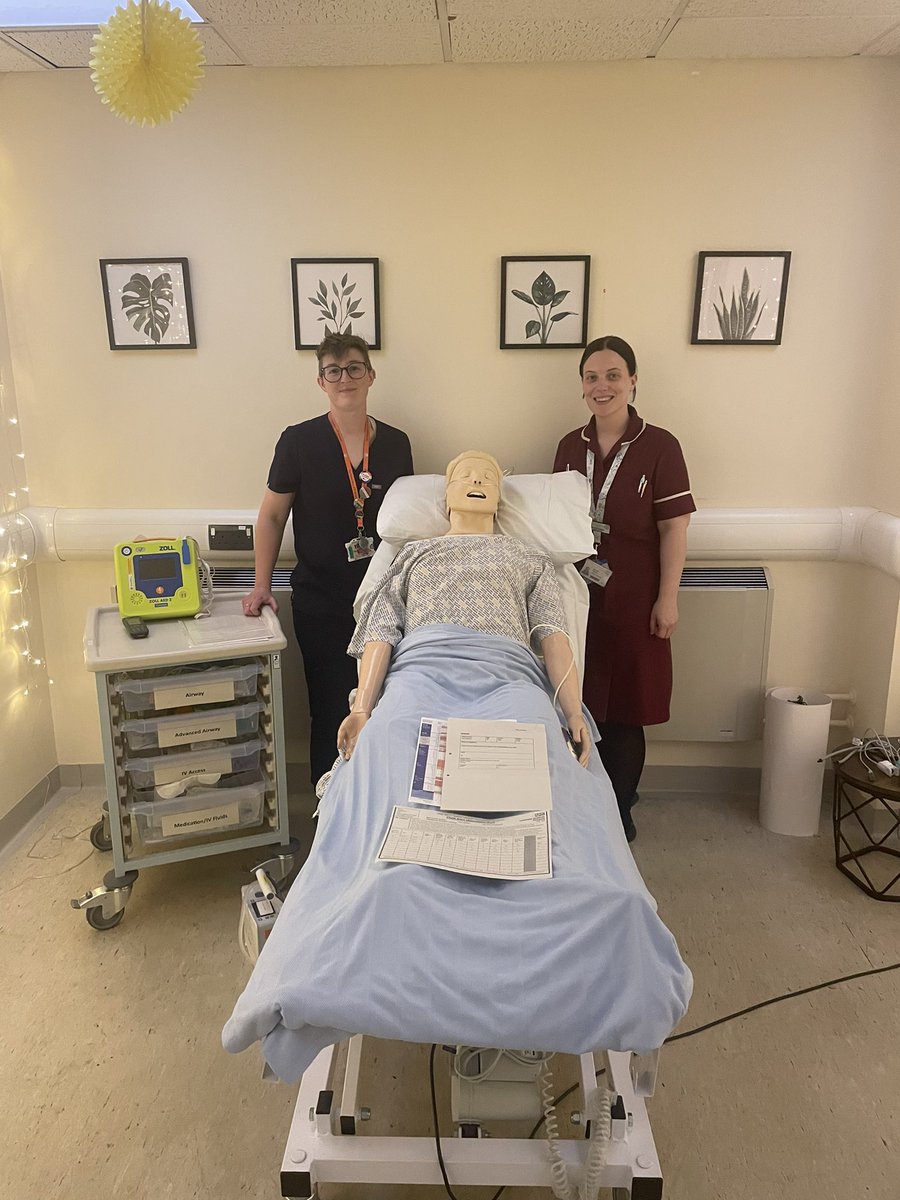Over the past 4 months @jodi and myself have been completing a QIP on level 9 🫁Using insitu simulation as a source of learning and education. Bringing our MDT together to manage deteriorating patients, empowering our staff whilst giving them confidence 🏥