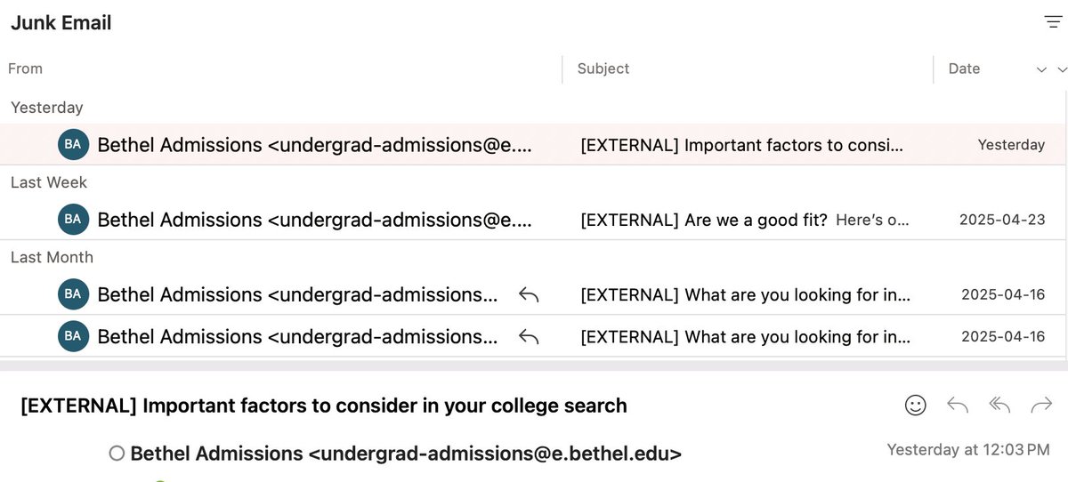 Mike! (@mikehockings) on Twitter photo Hey <a href="/BethelU/">Bethel University</a> <a href="/BethelUniv/">Bethel University</a> You are my greatest spam fan at the moment it seems. And understand that any uni that does this is crossed off the list, dont need that sh*t ... Hey <a href="/BethelU/">Bethel University</a> <a href="/BethelUniv/">Bethel University</a> You are my greatest spam fan at the moment it seems. And understand that any uni that does this is crossed off the list, dont need that sh*t ...