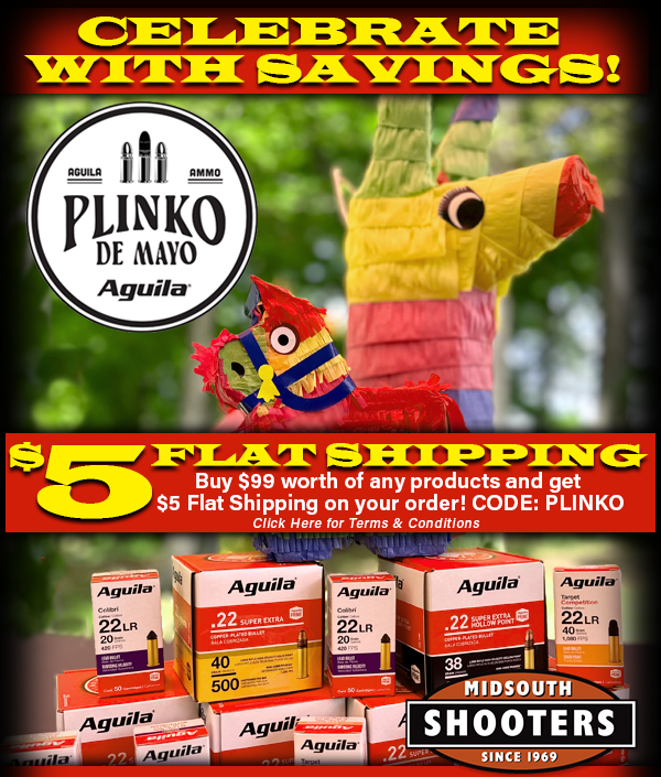 💥$5 FLAT SHIPPING is STILL happening along with great savings on all <a href="/AguilaAmmo/">Aguila Ammunition</a>  💥