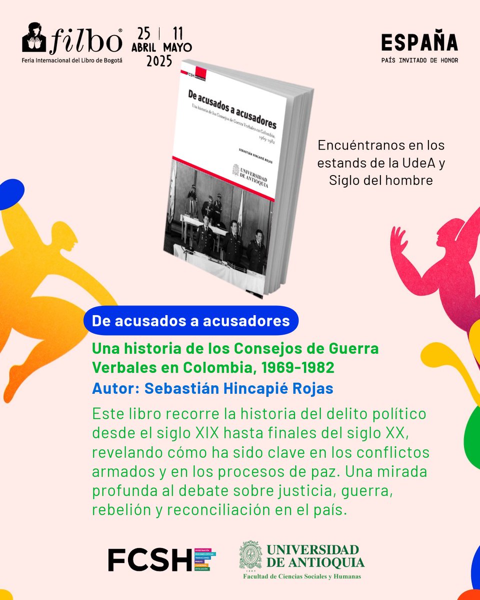 Fondo Editorial FCSH (@editorialfcsh) on Twitter photo Justicia, memoria e inclusión: más que consignas, son apuestas para pensar nuestra realidad.
📚 Ven a la #FILBo2025 y explora las publicaciones del Fondo Editorial FCSH.
#LecturaCrítica #FondoEditorialFCSH #Justicia #Memoria #Inclusión #UdeA #FILBo #LibrosColombia Justicia, memoria e inclusión: más que consignas, son apuestas para pensar nuestra realidad.
📚 Ven a la #FILBo2025 y explora las publicaciones del Fondo Editorial FCSH.
#LecturaCrítica #FondoEditorialFCSH #Justicia #Memoria #Inclusión #UdeA #FILBo #LibrosColombia