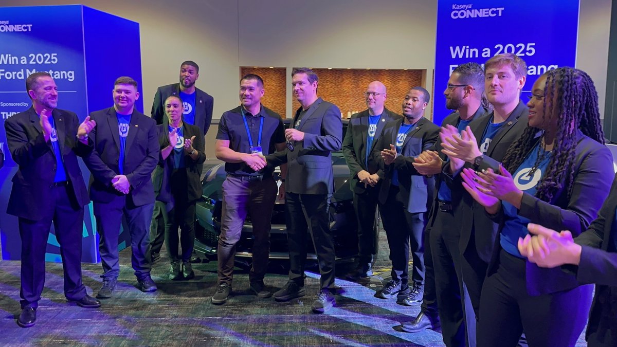 ThreatLocker (@threatlocker) on Twitter photo We just gave away a 2025 <a href="/Ford/">Ford Motor Company</a> Mustang Dark Horse at the <a href="/ThreatLocker/">ThreatLocker</a> booth during <a href="/KaseyaCorp/">Kaseya Corp</a> Connect 2025!
Congrats to Jack of <a href="/RednersMarkets/">Redner’s Markets</a> for winning!
#KaseyaConnect #MustangDarkHorse #ThreatLocker #CyberSecurity #Giveaway We just gave away a 2025 <a href="/Ford/">Ford Motor Company</a> Mustang Dark Horse at the <a href="/ThreatLocker/">ThreatLocker</a> booth during <a href="/KaseyaCorp/">Kaseya Corp</a> Connect 2025!
Congrats to Jack of <a href="/RednersMarkets/">Redner’s Markets</a> for winning!
#KaseyaConnect #MustangDarkHorse #ThreatLocker #CyberSecurity #Giveaway