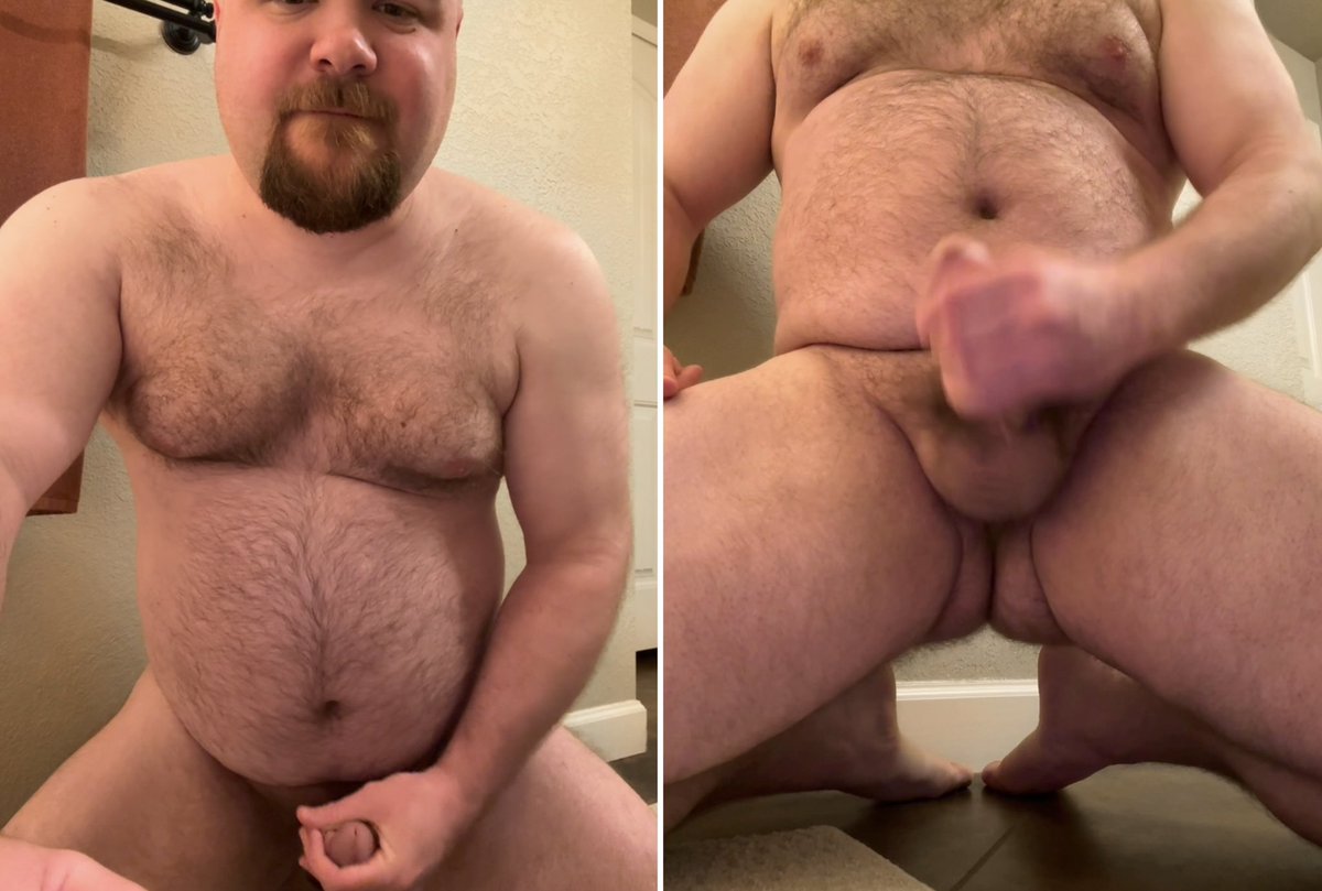 NEW VIDEO! Come jerk off with me! I gotta be quiet, there’s a big beefy maintenance daddy in the next room. 🤫 link in bio