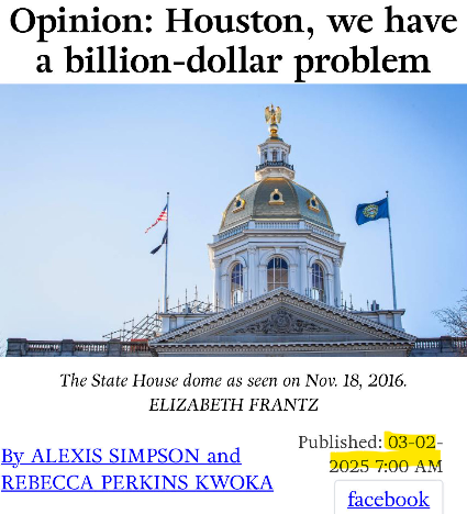 Democrats warned you—but hey, why listen? Turns out, years of handouts to billionaires and out-of-state corporations does come with consequences. The chickens are coming home to roost. 🐔#NHPolitics