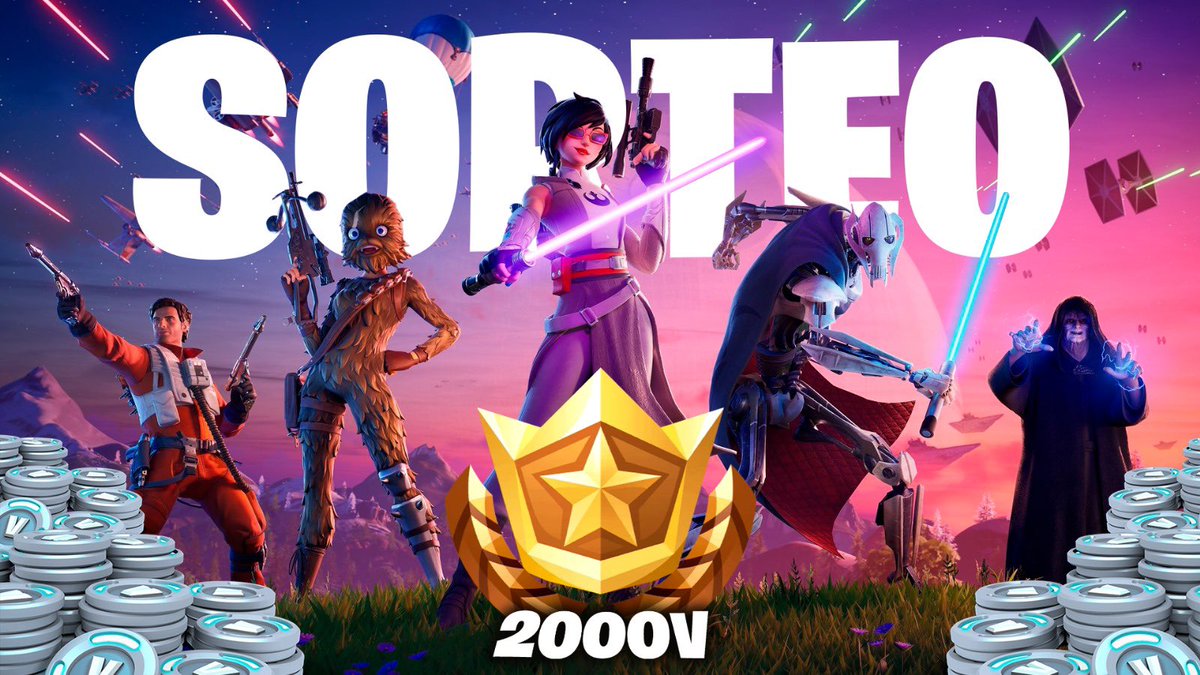 CrAgus Store (@cragusfn) on Twitter photo NUEVO SORTEO 🎁 🎁 🎁
PREMIO: PASE de BATALLA STAR WARS + 1000V del CLUB a TU CUENTA PRINCIPAL
Solo sigue a <a href="/CrAgusFn/">CrAgus Store</a> x <a href="/Tyrux77/">Tyrux7</a> y <a href="/CaioxzzFN/">Caioxzz | Notícias do Fortnite ✨️</a> dar RT♻️ y deja tu LIKE ❤️
#Fortnite #FortniteLeaks #FortniteChapter6 #GIVEAWAY NUEVO SORTEO 🎁 🎁 🎁
PREMIO: PASE de BATALLA STAR WARS + 1000V del CLUB a TU CUENTA PRINCIPAL
Solo sigue a <a href="/CrAgusFn/">CrAgus Store</a> x <a href="/Tyrux77/">Tyrux7</a> y <a href="/CaioxzzFN/">Caioxzz | Notícias do Fortnite ✨️</a> dar RT♻️ y deja tu LIKE ❤️
#Fortnite #FortniteLeaks #FortniteChapter6 #GIVEAWAY