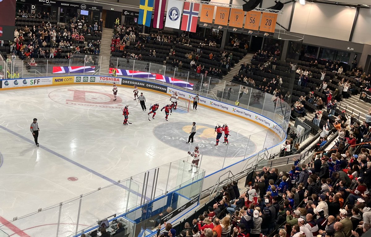 🇳🇴 Thomas Olsen utlignet for Norge i tredje periode, men Latvia avgjorde i sudden death og vant 2-1 i Varner Arena🇱🇻