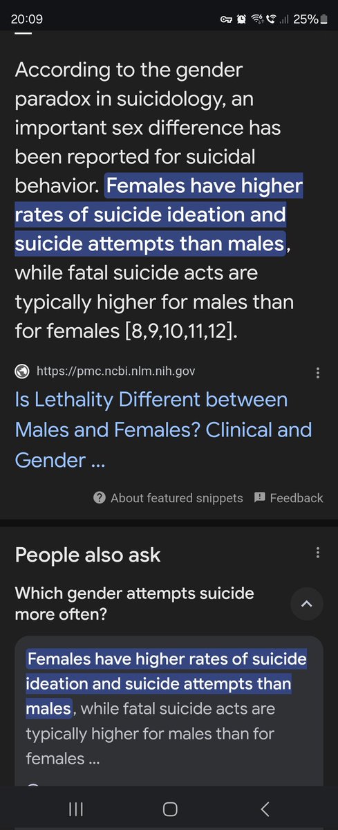 refuse2exercise's tweet photo. @RobbieButlerMLA @uuponline Are women not statistically more likely to attempt suicide???
It's just men choose a more deadly way of doing it
So is it toxic femininity that cause women to attempt suicide 
Do research and stop trying to weaken men. https://t.co/lsMaIzuc5Y