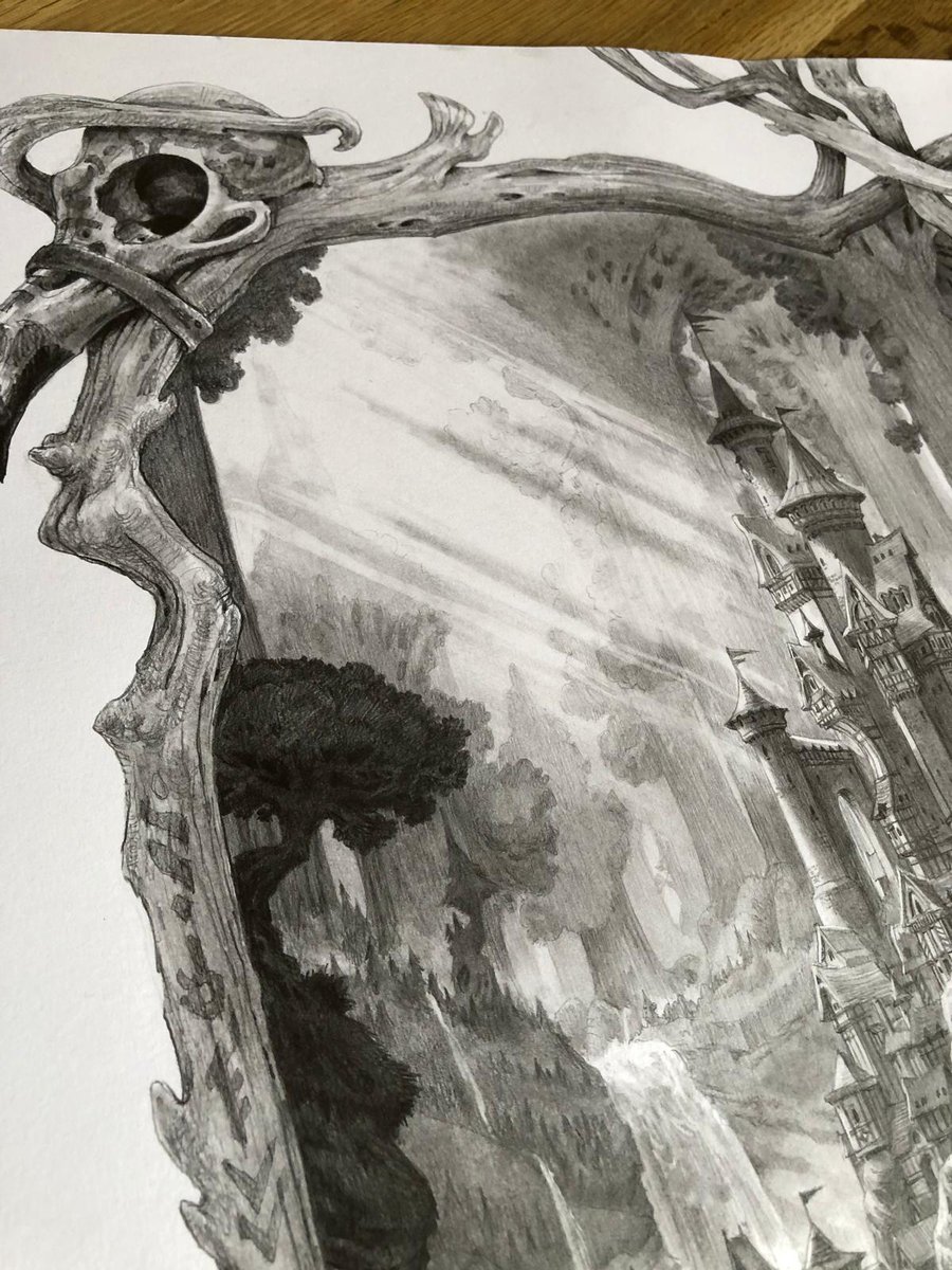 NicolasWeis's tweet image. The "Hunter's Pearls" art prints are now available, don't miss them, the signed and numbered edition and the original will only be available for 72 hours, with a flat international shipping fee (link in bio)!
#traditional #drawing #pencil #paper #fantasy