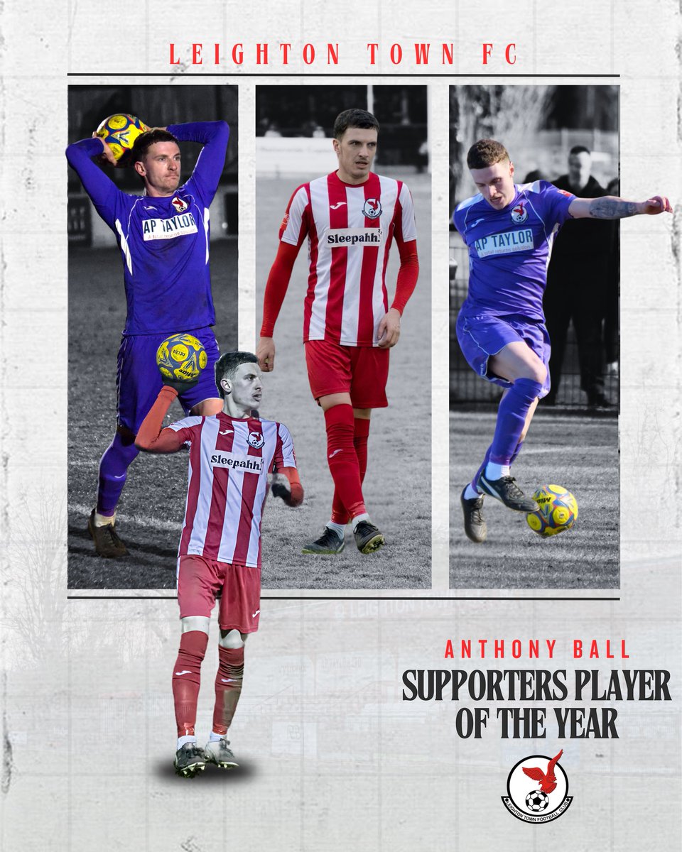 𝐒𝐔𝐏𝐏𝐎𝐑𝐓𝐄𝐑𝐒 𝐏𝐋𝐀𝐘𝐄𝐑 𝐎𝐅 𝐓𝐇𝐄 𝐘𝐄𝐀𝐑 🏆

After joining Leighton in the summer, Bally has been a key player throughout the season and has finished the season in fantastic form 👏

Congratulations <a href="/Bally261999/">Anthony Ball</a> 🤝

#YourTownYourTeam