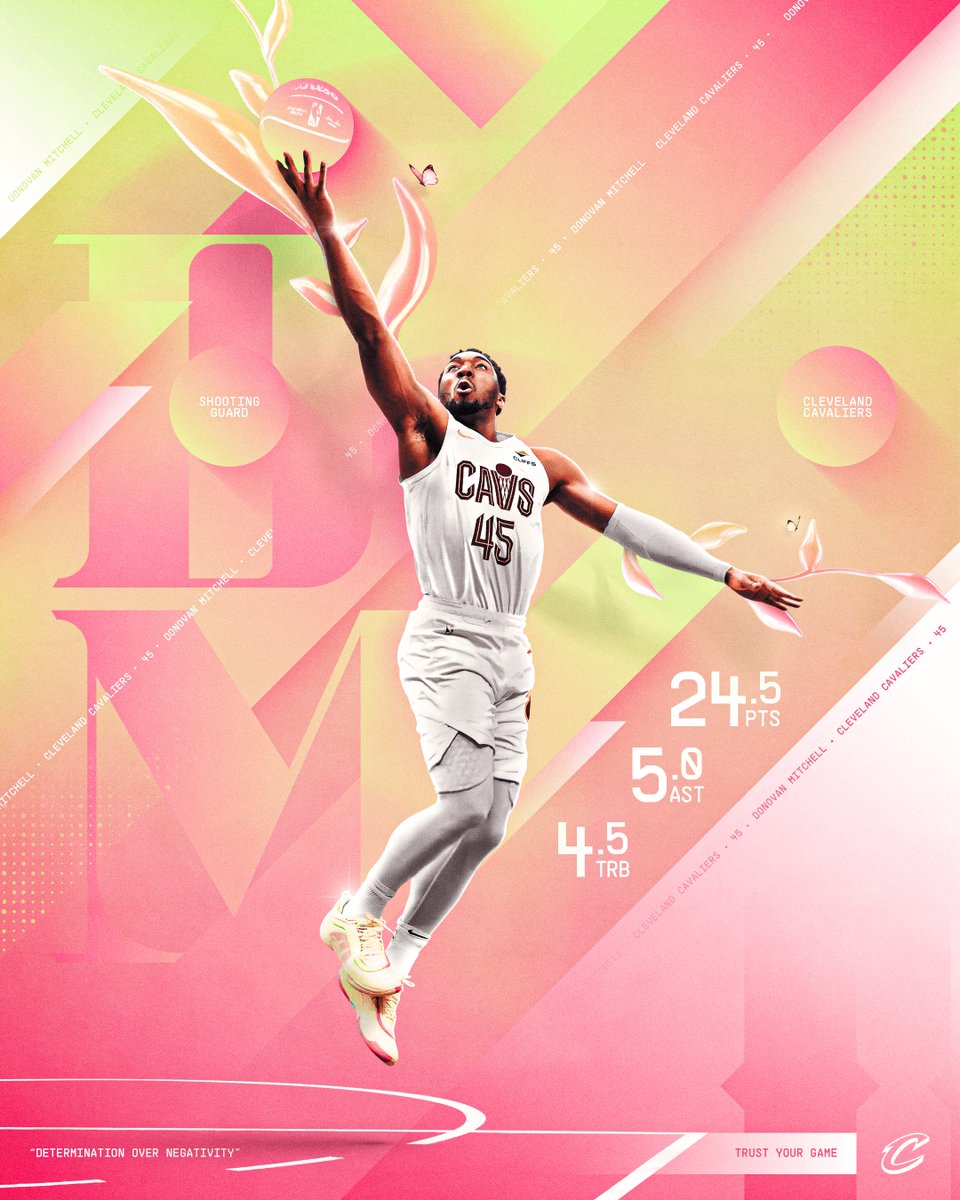 :Donovan Mitchell * <a href="/cavs/">Cleveland Cavaliers</a> 
#NBAplayoffs #Cavs