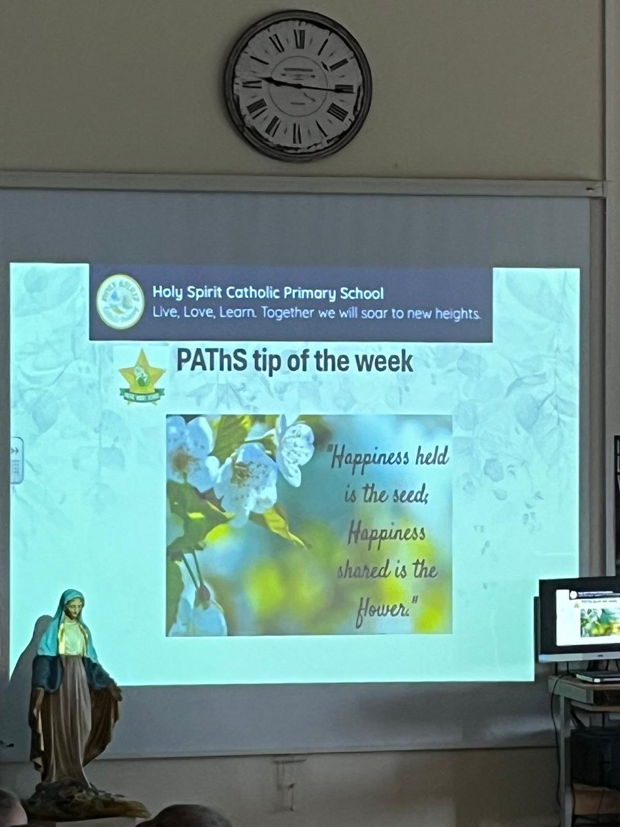 Holy Spirit Catholic Primary (@holyspiritwa9) on Twitter photo Our PAThS tip of the week ‘Happiness held is the seed, Happiness shared is the flower.’ 🌺 This week we will all continue to share happiness with one another in Holy Spirit 🕊️ <a href="/PATHSEdUK/">PATHS® Programme for Schools (UK Version)</a> 🥰 Our PAThS tip of the week ‘Happiness held is the seed, Happiness shared is the flower.’ 🌺 This week we will all continue to share happiness with one another in Holy Spirit 🕊️ <a href="/PATHSEdUK/">PATHS® Programme for Schools (UK Version)</a> 🥰