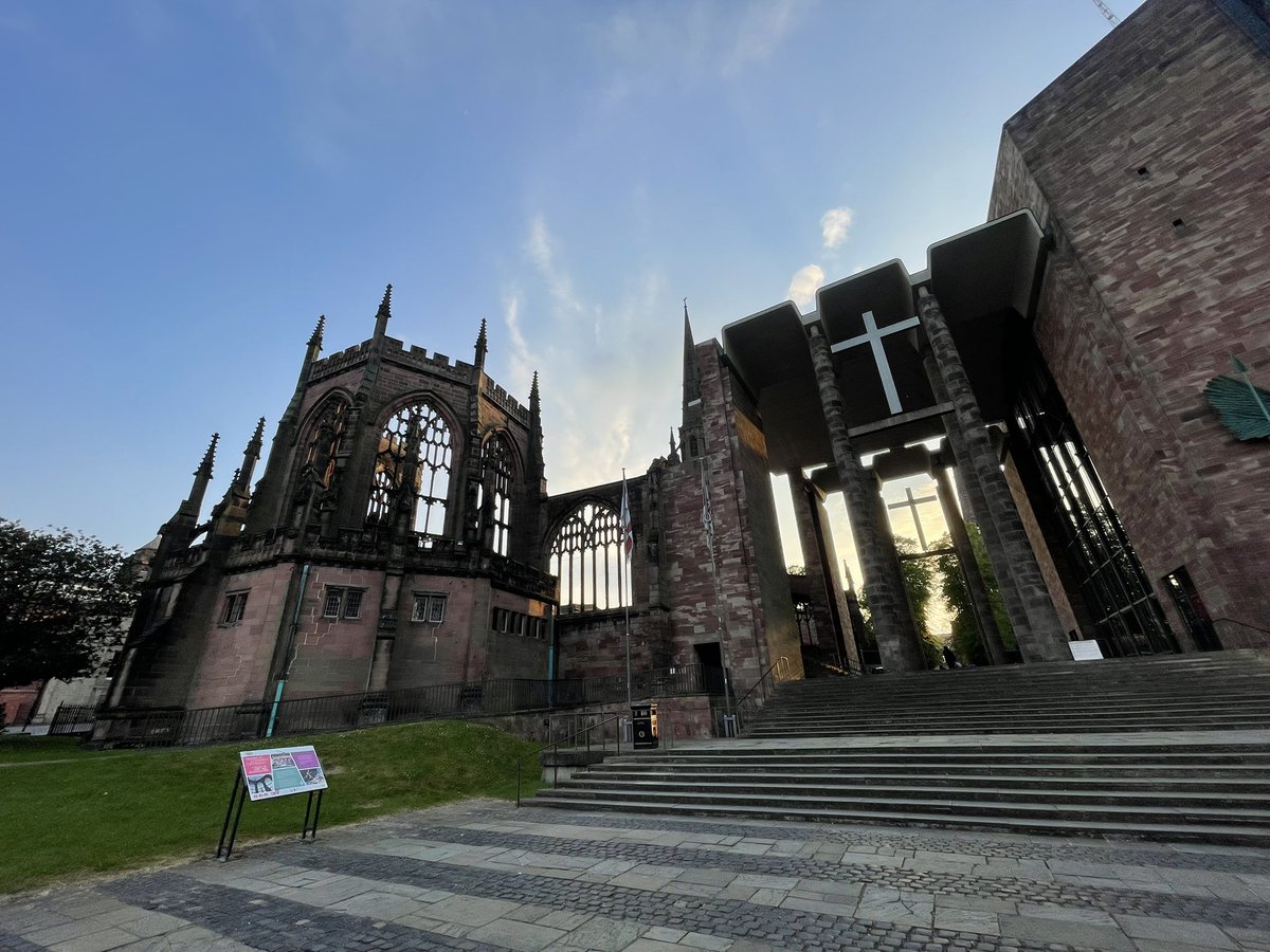 One of those stories: Punctured tyre, then steering wheel gives up, make it finally in an uber just in time to mark the 80th Anniversary of VE Day with some Bach and Tavener in Coventry Cathedral. Now on way back to deal with car drama somewhere along the A34…wish me luck!