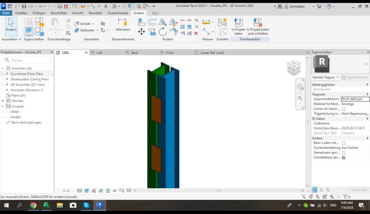 1992ayz's tweet image. Design a Double IPE with details and parametric modeling

#Revit #AutodeskRevit #CivilEngineer #structural