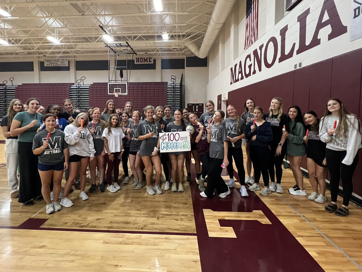 MHS Bulldog Softball (@mhsdogsoftball) on Twitter photo Fridayโs are for Celebrating Career Milestones. Congratulations, <a href="/StevieSouth34/">Stevie South</a> for hitting 100 Career Hits milestone as a Bulldog this season! We are so proud of you and your accomplishments!!! <a href="/MagnoliaHighTX/">Magnolia High School</a> <a href="/MagISDAthletics/">Magnolia ISD Athletics</a> Fridayโs are for Celebrating Career Milestones. Congratulations, <a href="/StevieSouth34/">Stevie South</a> for hitting 100 Career Hits milestone as a Bulldog this season! We are so proud of you and your accomplishments!!! <a href="/MagnoliaHighTX/">Magnolia High School</a> <a href="/MagISDAthletics/">Magnolia ISD Athletics</a>