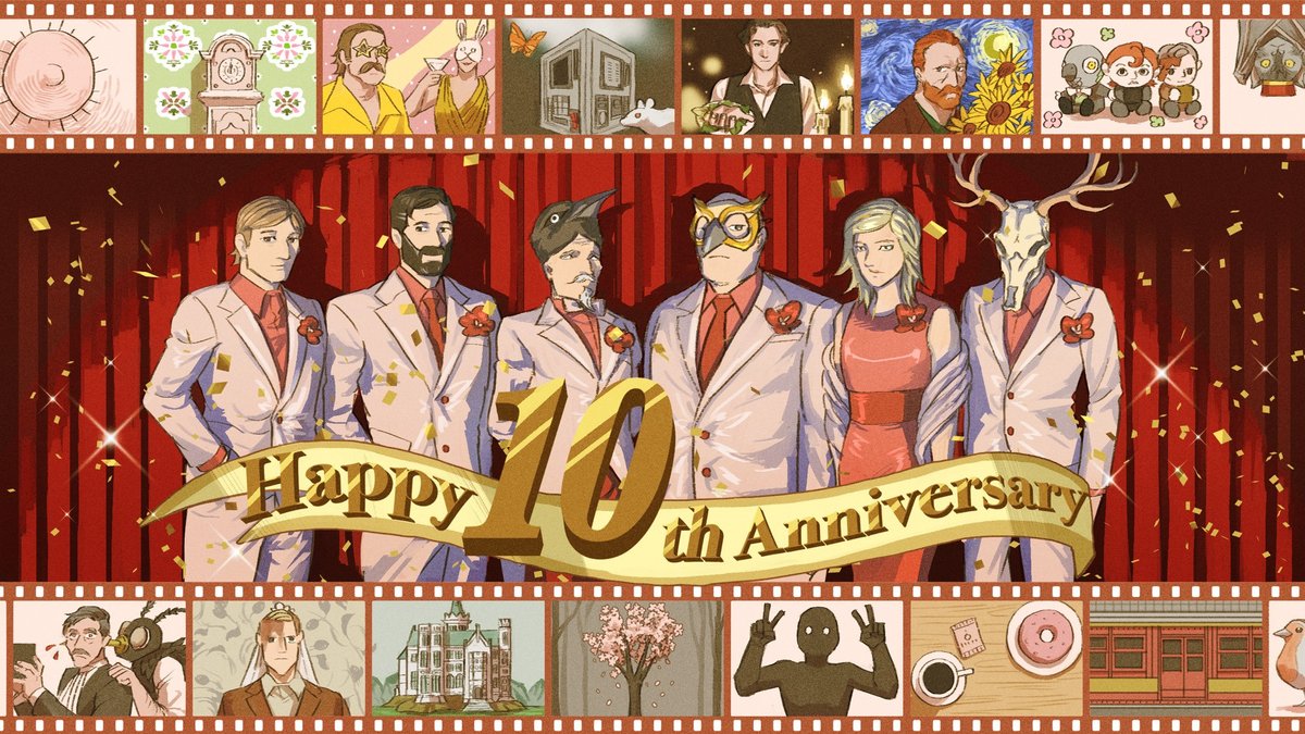 rustylake_jp's tweet photo. 🎉#rustylake10 コンテストの当選者を発表します！✨
（敬称略）

@cirrar - 10周年記念のポートレート - 『The Mr. Rabbit Magic Show』で紹介
@cuicuisausage - デールとローラのオマージュ
https://t.co/et4QLf5mJd - 素晴らしい木彫りのタバコを吸うマーメイド
@skymoti - エレベーター https://t.co/gD2Ojl1emb