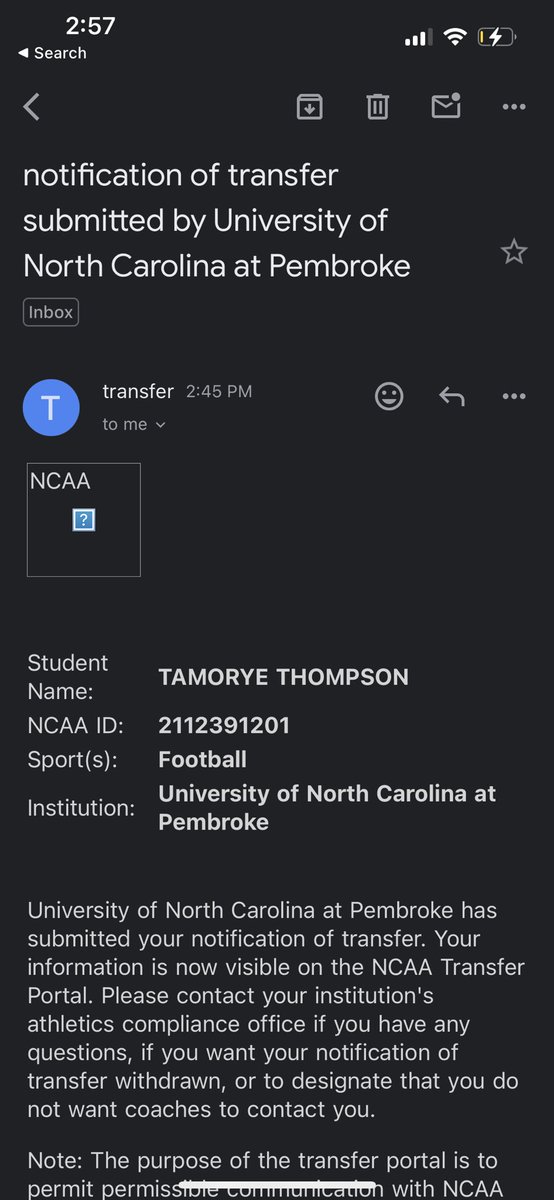 I’ve officially entered my name into the transfer portal 
DT/DE
2 years of eligibility 🚨