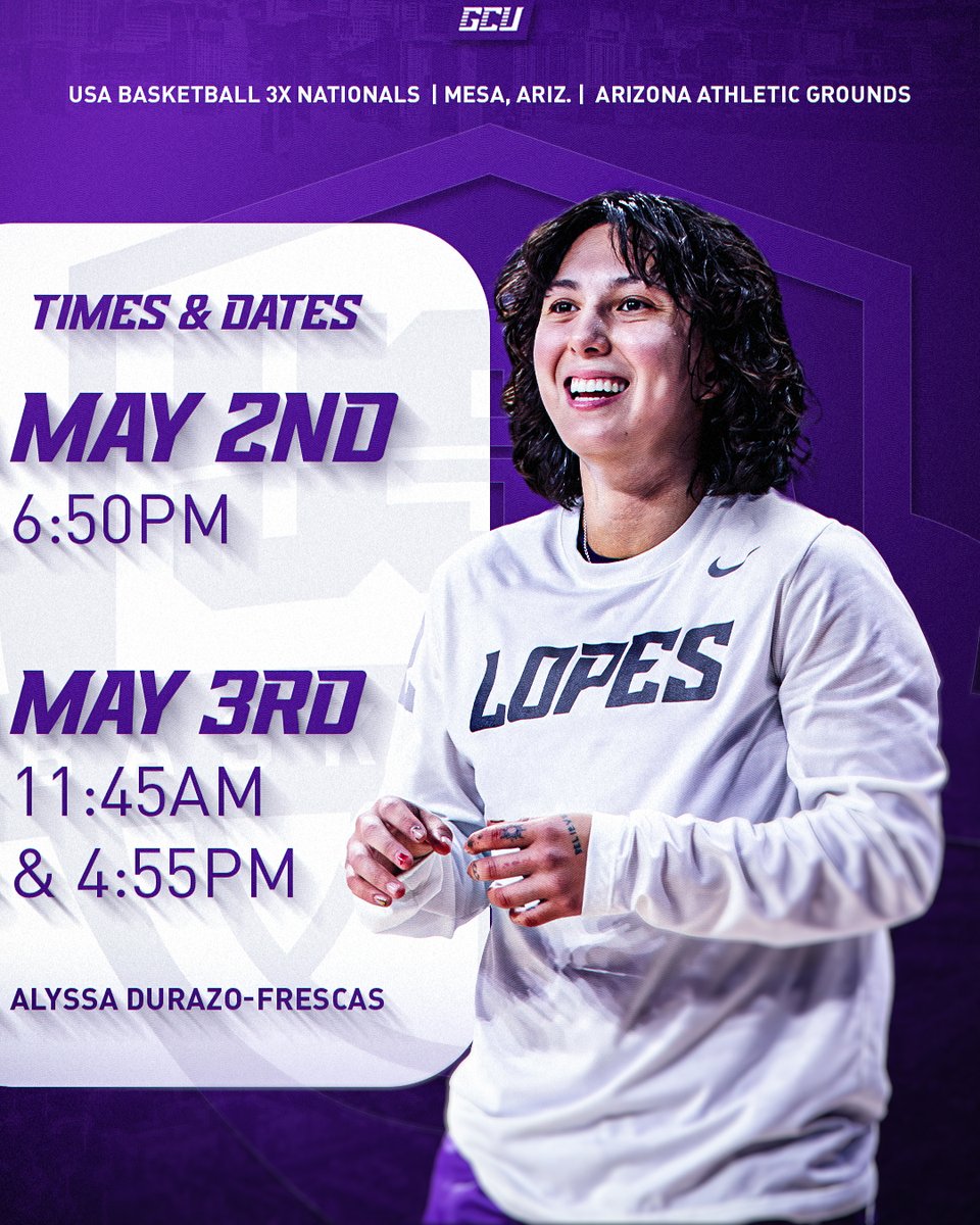 GCU Women's Basketball (@gcu_wbb) on Twitter photo ADF is competing in ๐จ๐ฆ๐ ๐๐ฎ๐๐ธ๐ฒ๐๐ฏ๐ฎ๐น๐น ๐ฏ๐ซ ๐ก๐ฎ๐๐ถ๐ผ๐ป๐ฎ๐น๐! ๐บ๐ธ ๐
The <a href="/usabasketball/">USA Basketball</a> 3x3 tournament will be held in Mesa this weekend, with 16 women's teams vying for the top spot.
Tickets are free, and to watch live, click this link ๐ ow.ly/73pZ50VMg6P ADF is competing in ๐จ๐ฆ๐ ๐๐ฎ๐๐ธ๐ฒ๐๐ฏ๐ฎ๐น๐น ๐ฏ๐ซ ๐ก๐ฎ๐๐ถ๐ผ๐ป๐ฎ๐น๐! ๐บ๐ธ ๐
The <a href="/usabasketball/">USA Basketball</a> 3x3 tournament will be held in Mesa this weekend, with 16 women's teams vying for the top spot.
Tickets are free, and to watch live, click this link ๐ ow.ly/73pZ50VMg6P