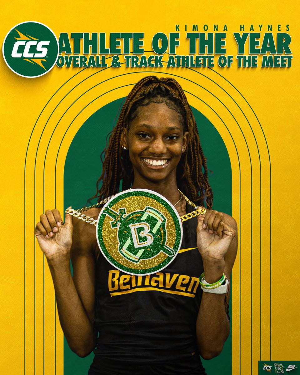 𝐂𝐂𝐒 𝐀𝐭𝐡𝐥𝐞𝐭𝐞 𝐨𝐟 𝐭𝐡𝐞 𝐘𝐞𝐚𝐫

Kimona Haynes sweeps through the CCS Superlatives after being named the <a href="/CCofSouth/">Collegiate Conference of the South</a> Women's Track &amp; Field Overall Athlete of the Year, Track Athlete of the Meet, and Overall Athlete of the Meet

📰 » bit.ly/4jzSGaT 

#GoGreen |