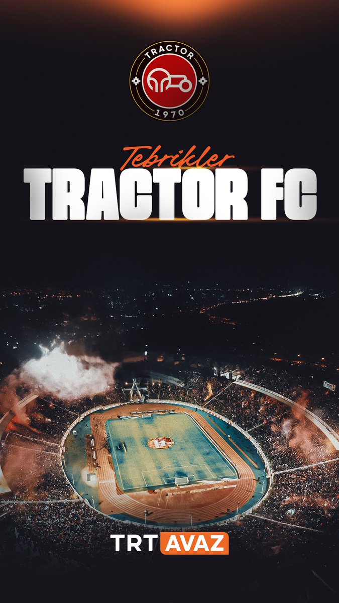 🇦🇿 ⚽️ Dünyanın en çok Türk taraftarı olan, Tractor FC yi şampiyonluğu için tebrik ediyoruz!