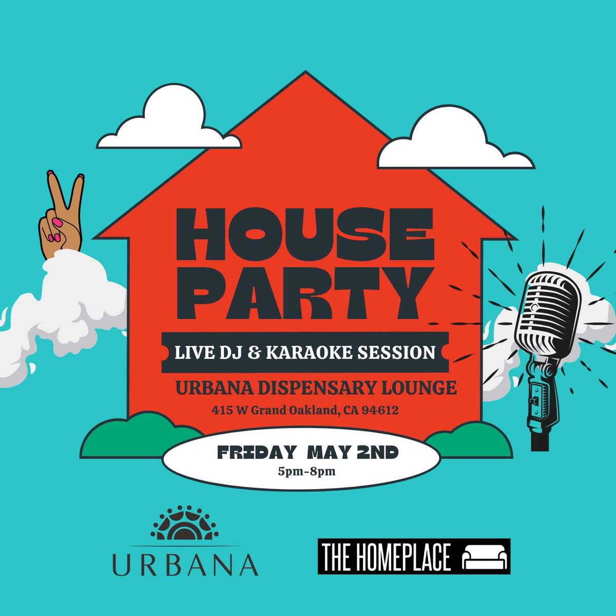 Join Us for First Friday Karaoke! 
🎧 Live DJ
🍹 Bevies on deck
🕹️ Claw machine fun
🌿 Specials all night:
30% off Bloom Vapes
25% off Claybourne Co Flower
20% off Yep, All Products!
Urbana Lounge 
415 W. Grand Ave. Oakland