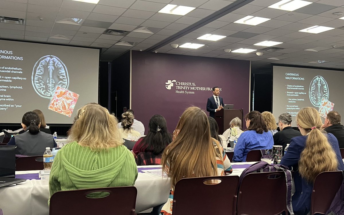 UTSWNeurosurg's tweet photo. Dr. Babu Welch was the keynote speaker @CHRISTUSHealth NE Texas & Louisiana Region 2025 Neuroscience Symposium, and presented on #neurovascular topics like #aneurysms, #AVMs, #DAVFs, #Cavernomas & #Moyamoya. https://t.co/HLXuzLQ92H @UTSWMedCenter @UTSWBrain #Neurosurgery https://t.co/80QZzARSUn