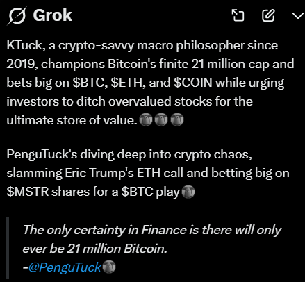 Bullish to have this be my profile summary.