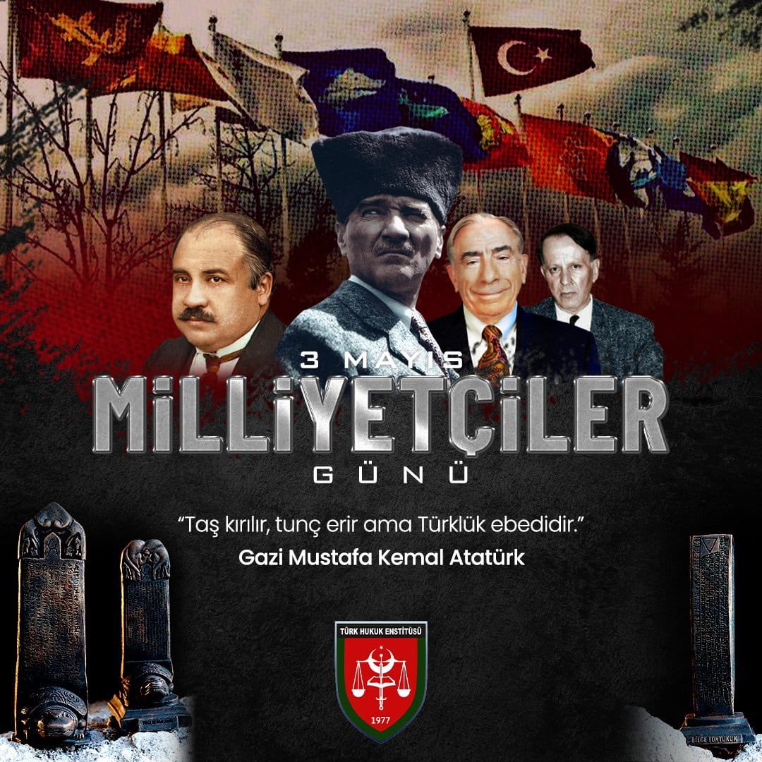 TurkHukukBursa's tweet photo. 3 Mayıs Milliyetçiler Günü Kutlu Olsun. 🇹🇷 https://t.co/uoP2mfXSj7