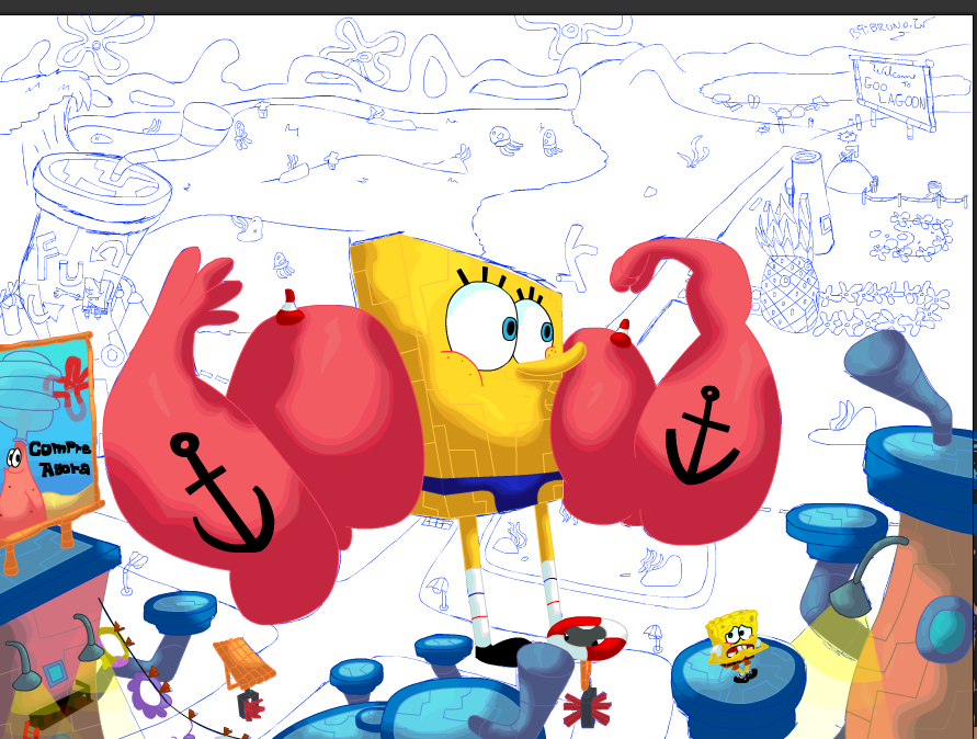 BrunoWArts's tweet photo. Working ๐ฅ#SpongeBob26 #spongebob #SpongeBobSquarepants https://t.co/TTkmXDLTcJ