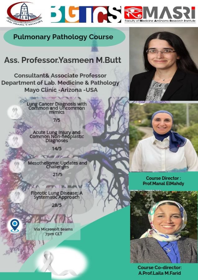 Laila Farid (@lfpath) on Twitter photo Pulmonary-Pathology course taking lung pathology to the next level with updated depth
DON’T miss every Wednesday through May at 7pm Cairo local time With our lung pathology expert A.Prof <a href="/YasmeenButtMD/">Yasmeen M. Butt</a> #PathTwitter #pulmonarypath Pulmonary-Pathology course taking lung pathology to the next level with updated depth
DON’T miss every Wednesday through May at 7pm Cairo local time With our lung pathology expert A.Prof <a href="/YasmeenButtMD/">Yasmeen M. Butt</a> #PathTwitter #pulmonarypath