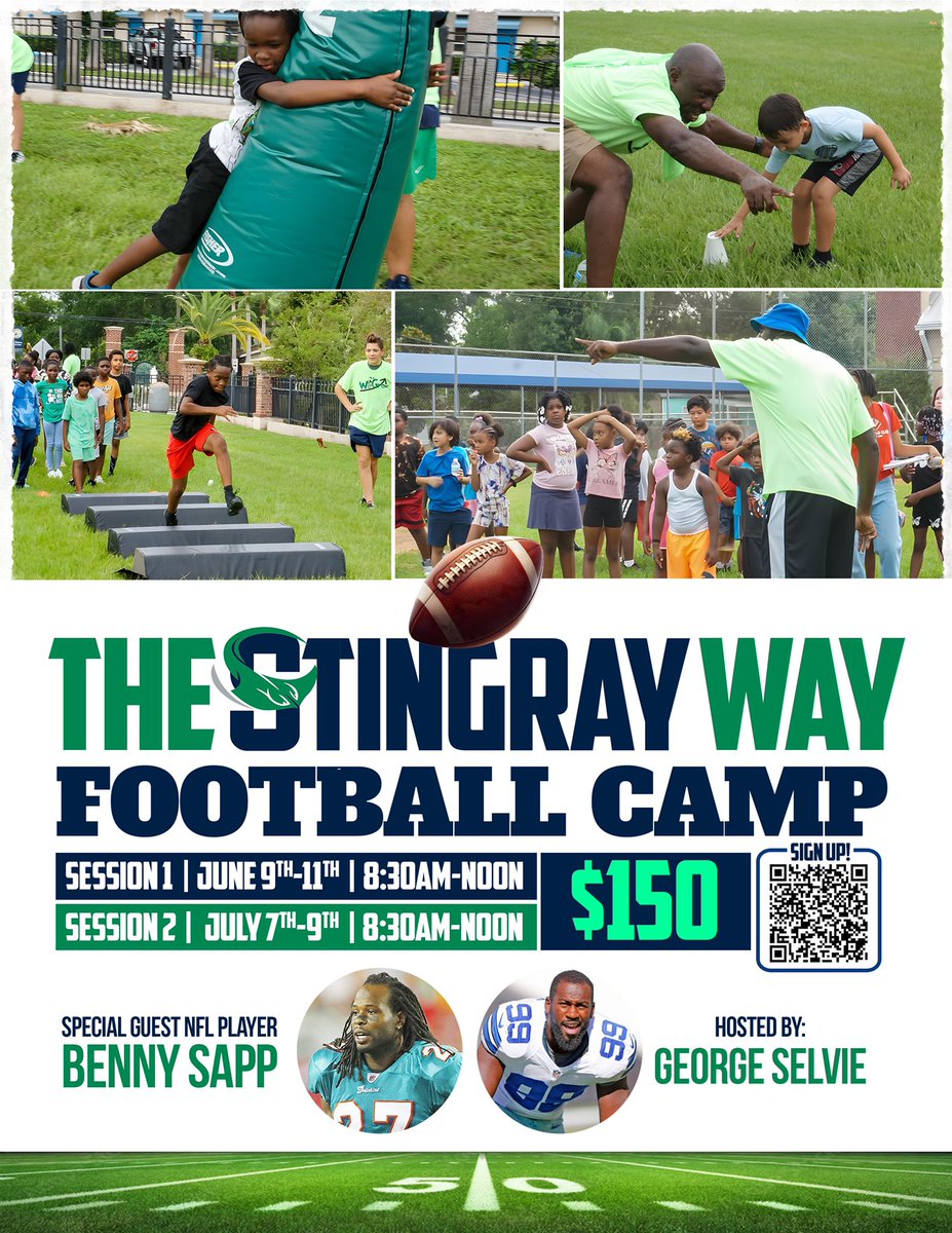 Registration still open for youth football camp!! Come join us!!