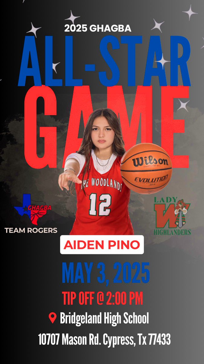 LadyHighlanderBB (@ladyhighlanders) on Twitter photo Tomorrow is the day to catch our #ALLSTAR in action! ❤️💚🏀 Let’s geaux <a href="/aiden_pino07/">Aiden Pino</a> Best Swishes! <a href="/MCCGirlsBball/">McC Girls Basketball</a> <a href="/GHAGBA/">GHAGBA</a> <a href="/PGHTexas/">Prep Girls Hoops Texas</a> <a href="/WOLsports/">Woodlands Online Sports</a> <a href="/ConroeISDSports/">Conroe ISD Athletics</a> Tomorrow is the day to catch our #ALLSTAR in action! ❤️💚🏀 Let’s geaux <a href="/aiden_pino07/">Aiden Pino</a> Best Swishes! <a href="/MCCGirlsBball/">McC Girls Basketball</a> <a href="/GHAGBA/">GHAGBA</a> <a href="/PGHTexas/">Prep Girls Hoops Texas</a> <a href="/WOLsports/">Woodlands Online Sports</a> <a href="/ConroeISDSports/">Conroe ISD Athletics</a>