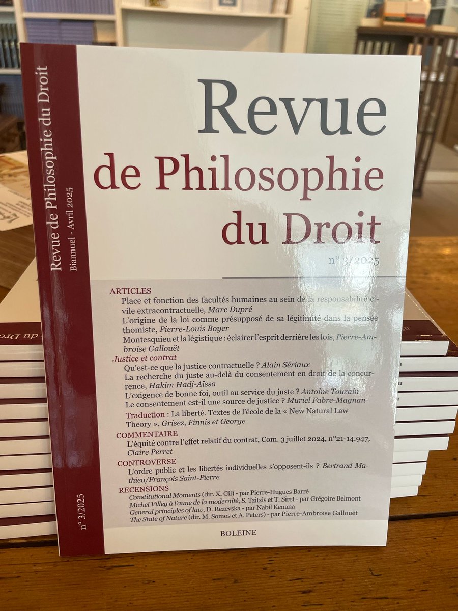 A paru.

Revue de philosophie du droit, numéro 3 (2025).