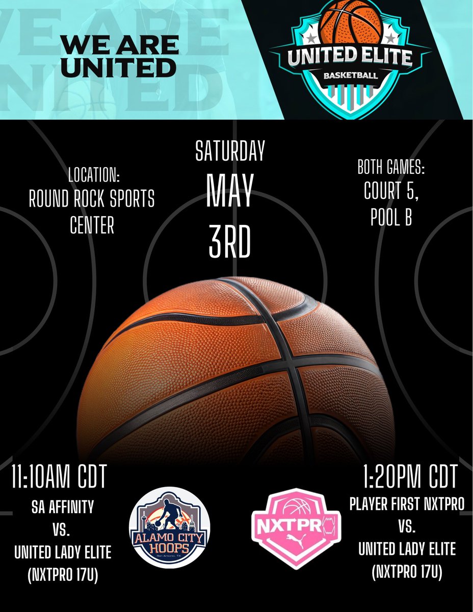 If you want to see women’s basketball being played the right way, come check us out this weekend in Central Texas at the Round Rock Sports Center!