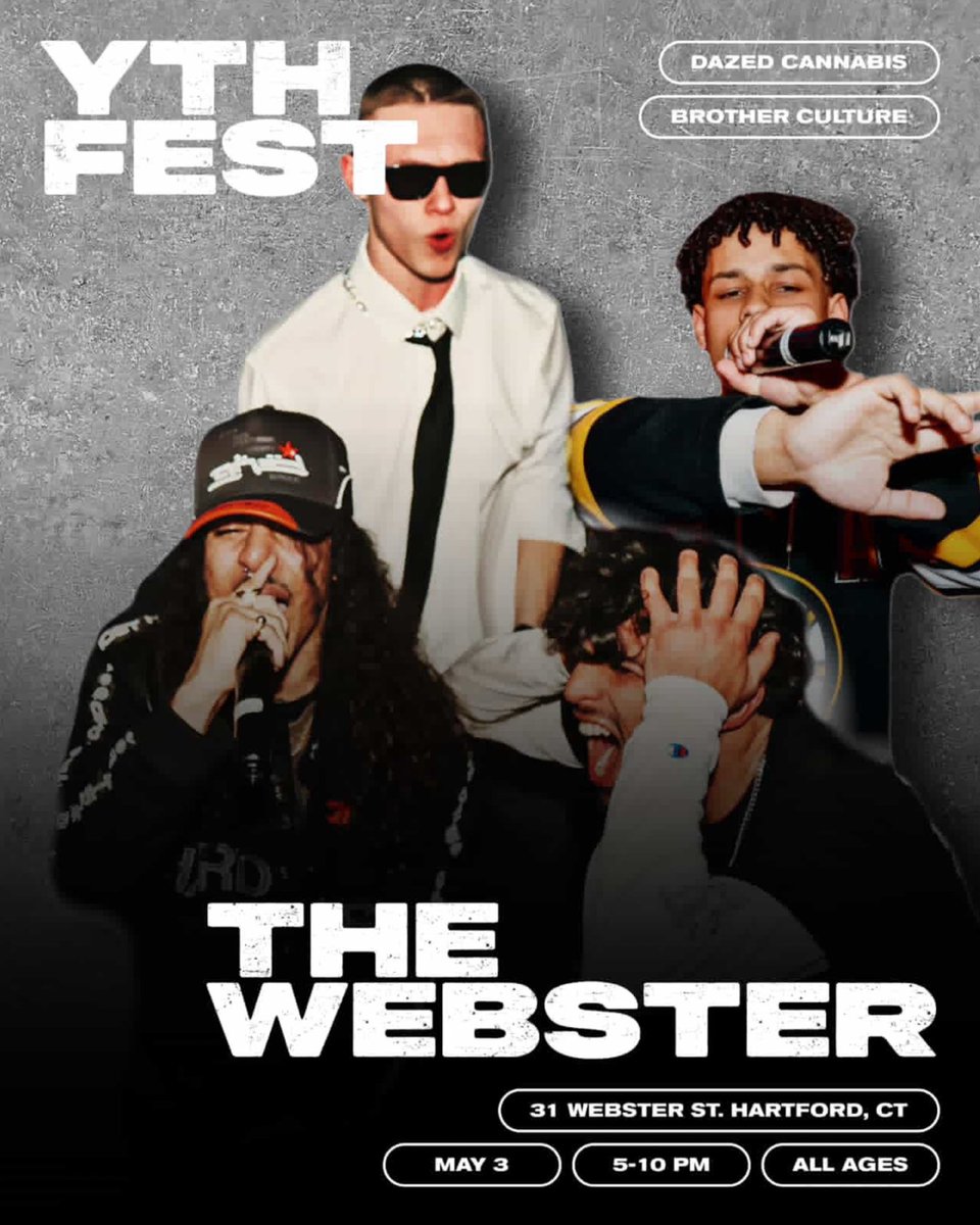 elvisious's tweet image. 🫂 S.H.E.D
🎪 YTH FEST
📍 WEBSTER THEATER - MAIN STAGE
📆 MAY 3RD
#ABLORE #ABLORE #ABLORE