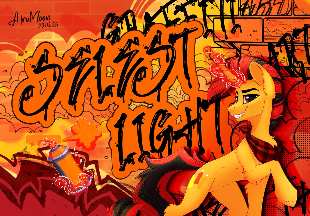AlruMoon's tweet image. #mlp #art #graffiti