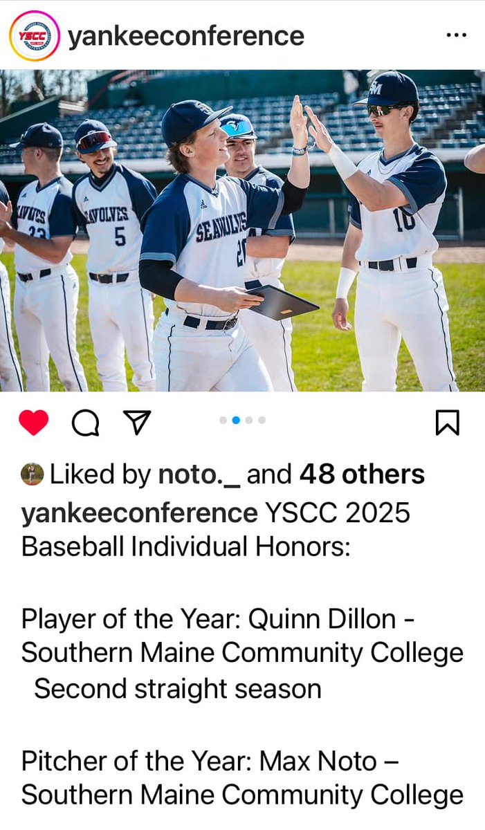 ImpactEquipCo's tweet photo. Our trainers had a pretty cool week!   Dono Hatton earns a degree (with honors!) from Lindenwood University!  Max Noto earns conference Pitcher of the Year honors leading  with a dominant spring season  Pretty impressive accomplishments we are very proud of both of these guys!! https://t.co/mGZRNnq8lw