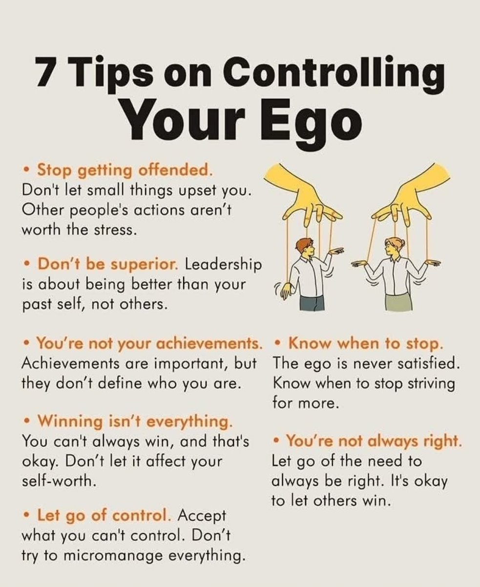 Unlockyourlife_'s tweet photo. 7 Tips to Control Your Ego https://t.co/OKSioUGRKL