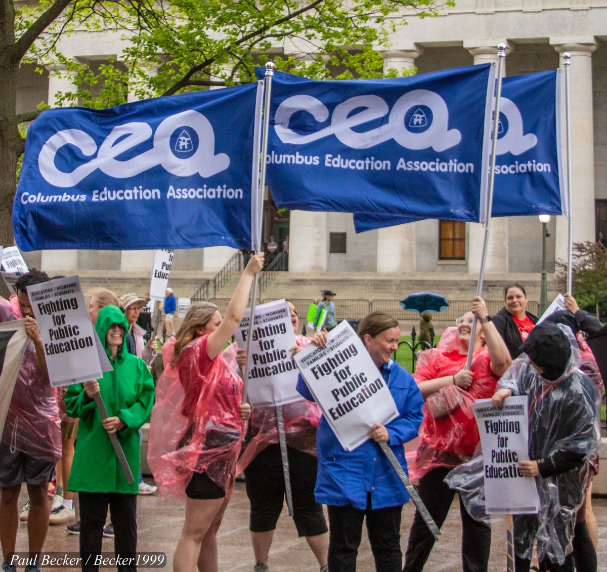 Columbus Education Association (@columbusea) on Twitter photo Thousands of educators, union members, and community members rallied at the statehouse yesterday despite the rain, to fight for public education and against massive legislative budget cuts. #MayDay2025 #InOurHands
📷: Paul Becker and <a href="/OhioEA/">Ohio Education Association</a> Thousands of educators, union members, and community members rallied at the statehouse yesterday despite the rain, to fight for public education and against massive legislative budget cuts. #MayDay2025 #InOurHands
📷: Paul Becker and <a href="/OhioEA/">Ohio Education Association</a>