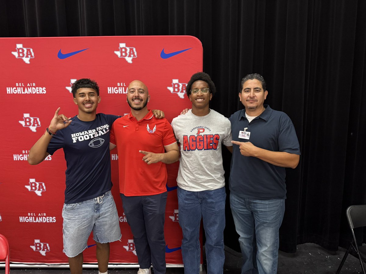 Ivan Diaz (@rona_luvs_ivan) on Twitter photo Signing day โ
Thank you to my coaches and administration for setting all this up. Next chapter โฆโฆ #stingem <a href="/HPUFootball/">Howard Payne University Football</a> <a href="/CoachGipson11/">Coach Gipson</a> <a href="/CoachDouglasIII/">James Douglas III</a> <a href="/CoachKnapczyk/">Hunter Knapczyk</a> <a href="/CoachRecoder/">๐๐๐ง๐ฎ ๐๐๐๐ค๐๐๐ง</a> <a href="/BelAirFtbl/">Bel Air Highlander Football</a> <a href="/OGomezBA/">O. Gomez</a> Signing day โ
Thank you to my coaches and administration for setting all this up. Next chapter โฆโฆ #stingem <a href="/HPUFootball/">Howard Payne University Football</a> <a href="/CoachGipson11/">Coach Gipson</a> <a href="/CoachDouglasIII/">James Douglas III</a> <a href="/CoachKnapczyk/">Hunter Knapczyk</a> <a href="/CoachRecoder/">๐๐๐ง๐ฎ ๐๐๐๐ค๐๐๐ง</a> <a href="/BelAirFtbl/">Bel Air Highlander Football</a> <a href="/OGomezBA/">O. Gomez</a>