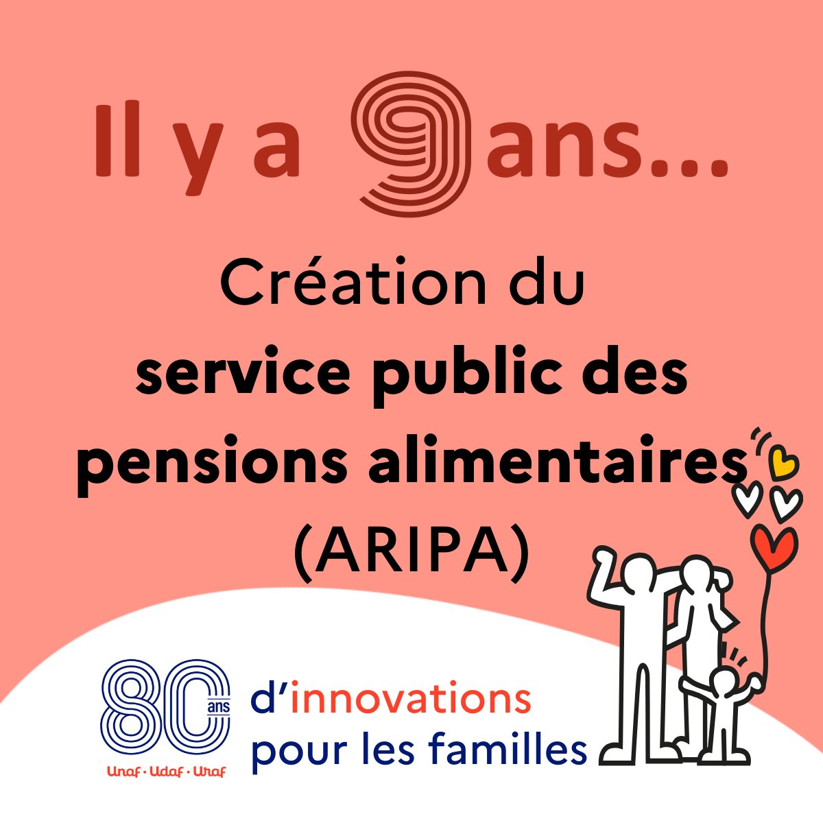 Entre 2014 et 2016, le réseau Unaf Udaf expérimente l’intermédiation financière des pensions alimentaires dans le cadre des séances « parents après la séparation », préfigurant ainsi la création du service public des pensions alimentaires (ARIPA).