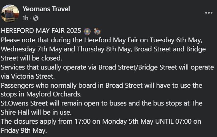 Update from Yeomans Travel: