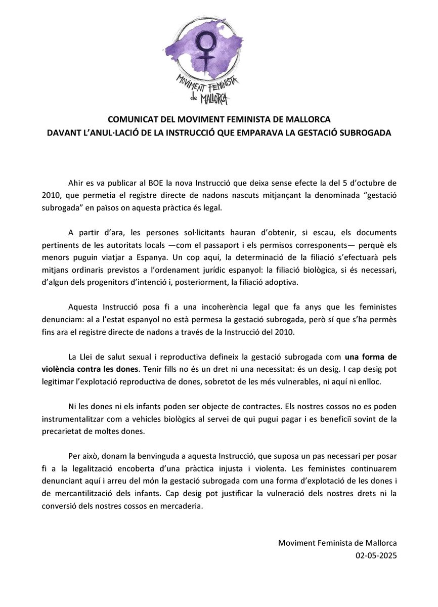 Les dones no hem vengut al món per complir els vostres desitjos. No hem nascut per agradar, cuidar ni gestar fills per encàrrec. Hem vengut per ser lliures.