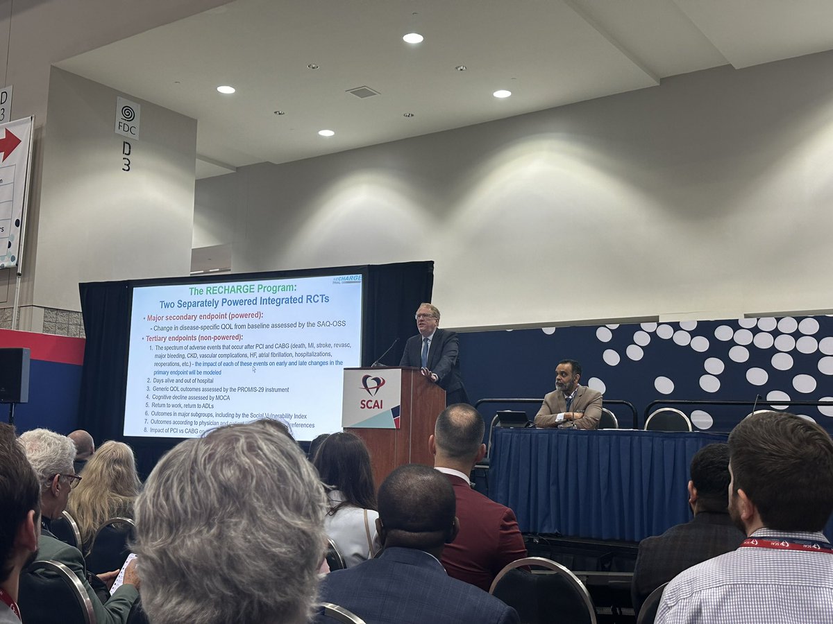 Rohan K. Ochani, MD (@rohan_ochani) on Twitter photo Come learn about the late-breaking clinical research at #SCAI2025 <a href="/SCAI/">SCAI</a> happening now in central hall! The RECHARGE program incorporating two separate RCTs focusing upon the QOL post PCI and CABG in women and minorities will be studied over next 5 years
<a href="/GreggWStone/">Gregg W. Stone MD</a> <a href="/SVRaoMD/">Sunil V. Rao</a> Come learn about the late-breaking clinical research at #SCAI2025 <a href="/SCAI/">SCAI</a> happening now in central hall! The RECHARGE program incorporating two separate RCTs focusing upon the QOL post PCI and CABG in women and minorities will be studied over next 5 years
<a href="/GreggWStone/">Gregg W. Stone MD</a> <a href="/SVRaoMD/">Sunil V. Rao</a>