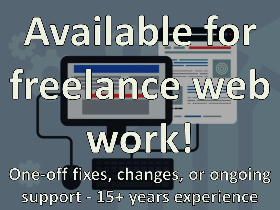 LibraryPlayer's tweet photo. Is your website losing customers &amp; not making a great impression for clients?

I'm available for web work!

I usually support clients with their existing websites - e.g. fixing problems, making changes, etc

To discuss further, e-mail: simon@libraryplayer.co.uk

#elevenseshour https://t.co/DsaiQUPyiO