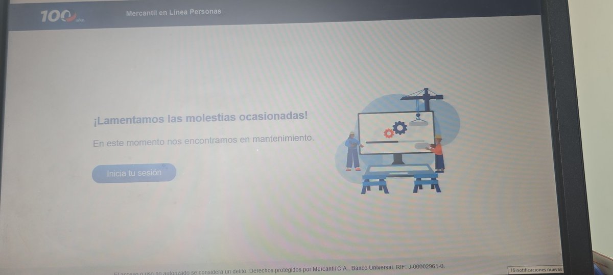 linaresleobardo's tweet photo. @MercantilBanco @fmonroy Nuevamente caída la página del banco, de verdad es increíble como se han convertido en una cagada de banco https://t.co/Qul0ykyfTG