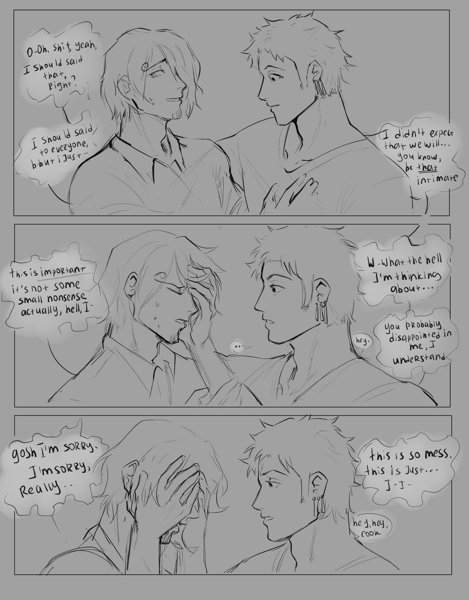 enchannw's tweet photo. trans sanji silly continuation #zosan https://t.co/PlAG6lxWo6