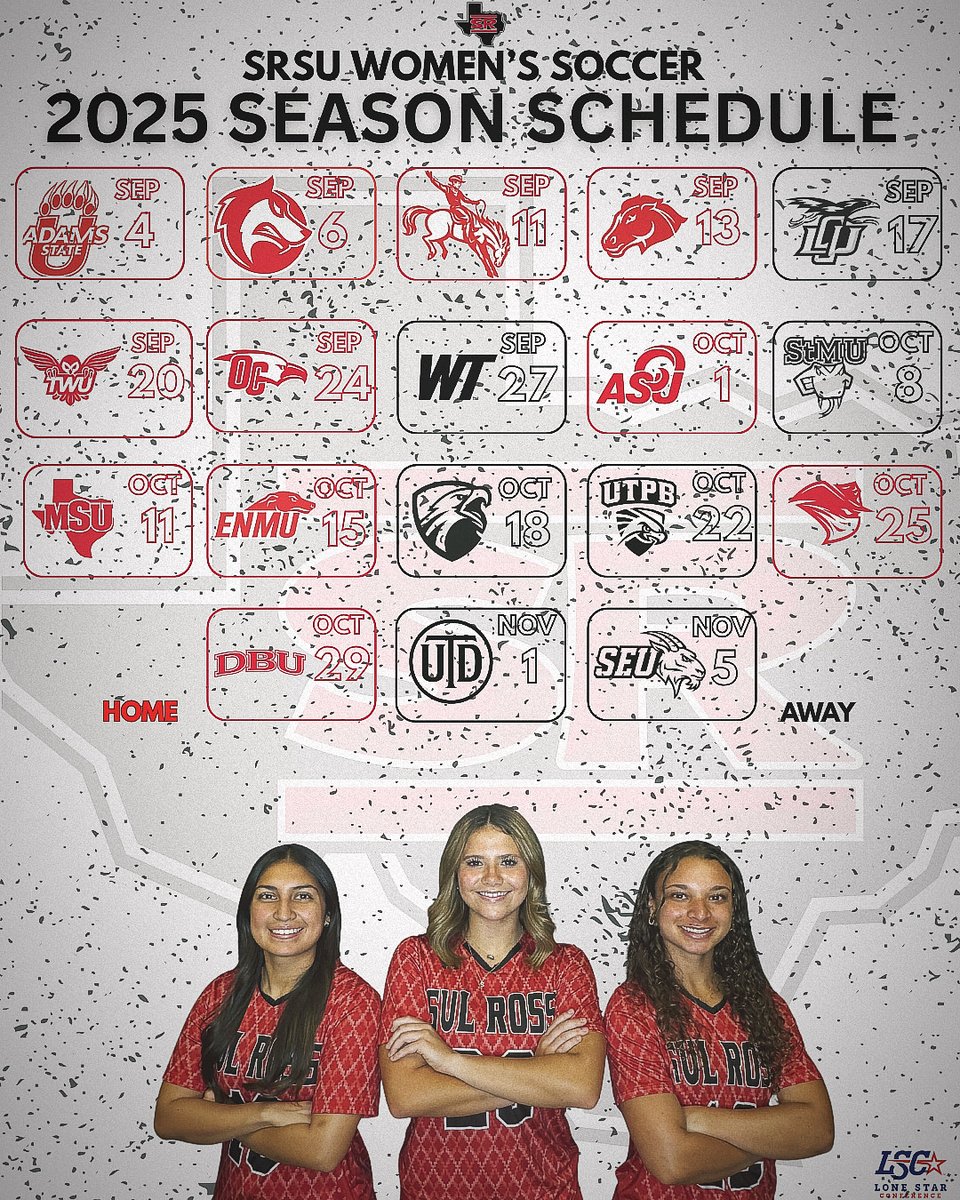 The schedule for the 2025 women's soccer season is out!!  Plenty of opportunity to see the Lobos as they are home 11 times this season.  Bonus - the three LSC teams that made nationals - Angelo State, Midwestern State and Dallas Baptist - all come to Alpine!!