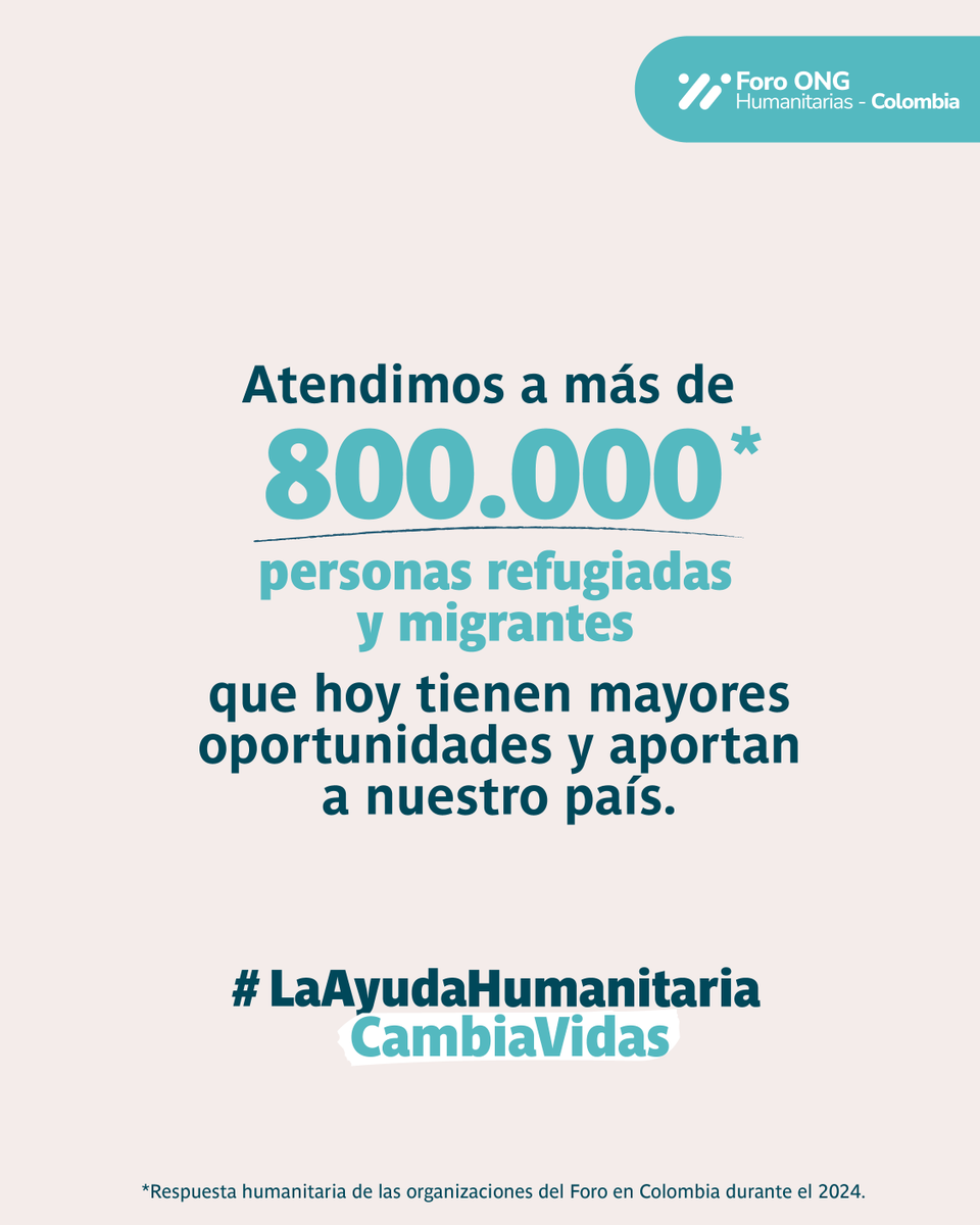 HumanitarianCol's tweet image. Los migrantes venezolanos en Colombia reconstruyen sus vidas gracias a la ayuda humanitaria. Su integración aporta al desarrollo nacional. #LaAyudaHumanitariaCambiaVidas #ForoONGHumanitarias